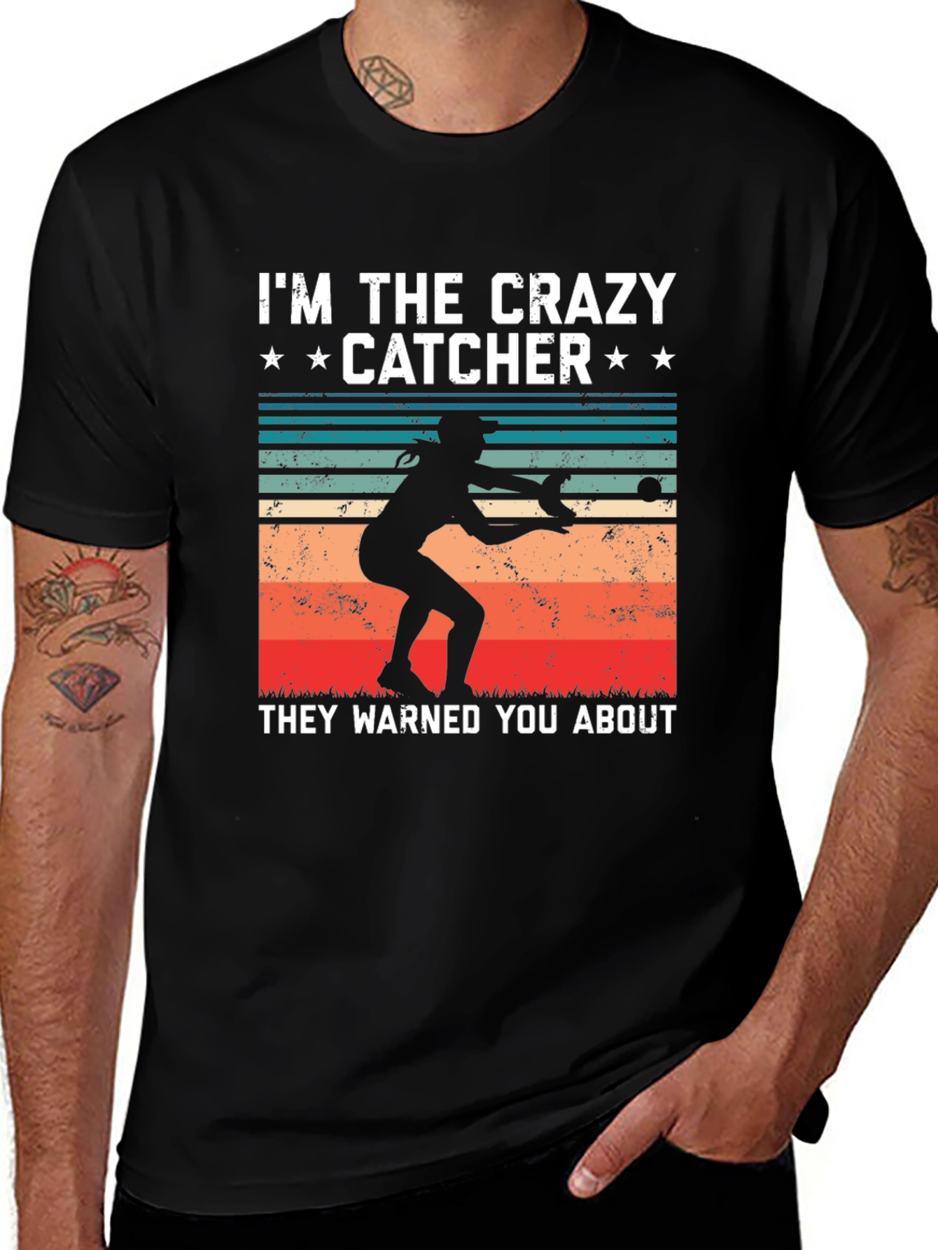 Crazy Catcher Graphic T-Shirt