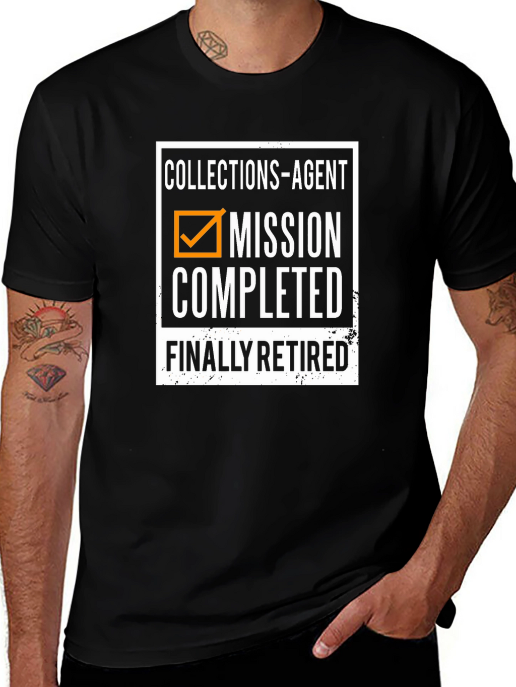 Collections Agent Mission Completed Retired T-Shirt