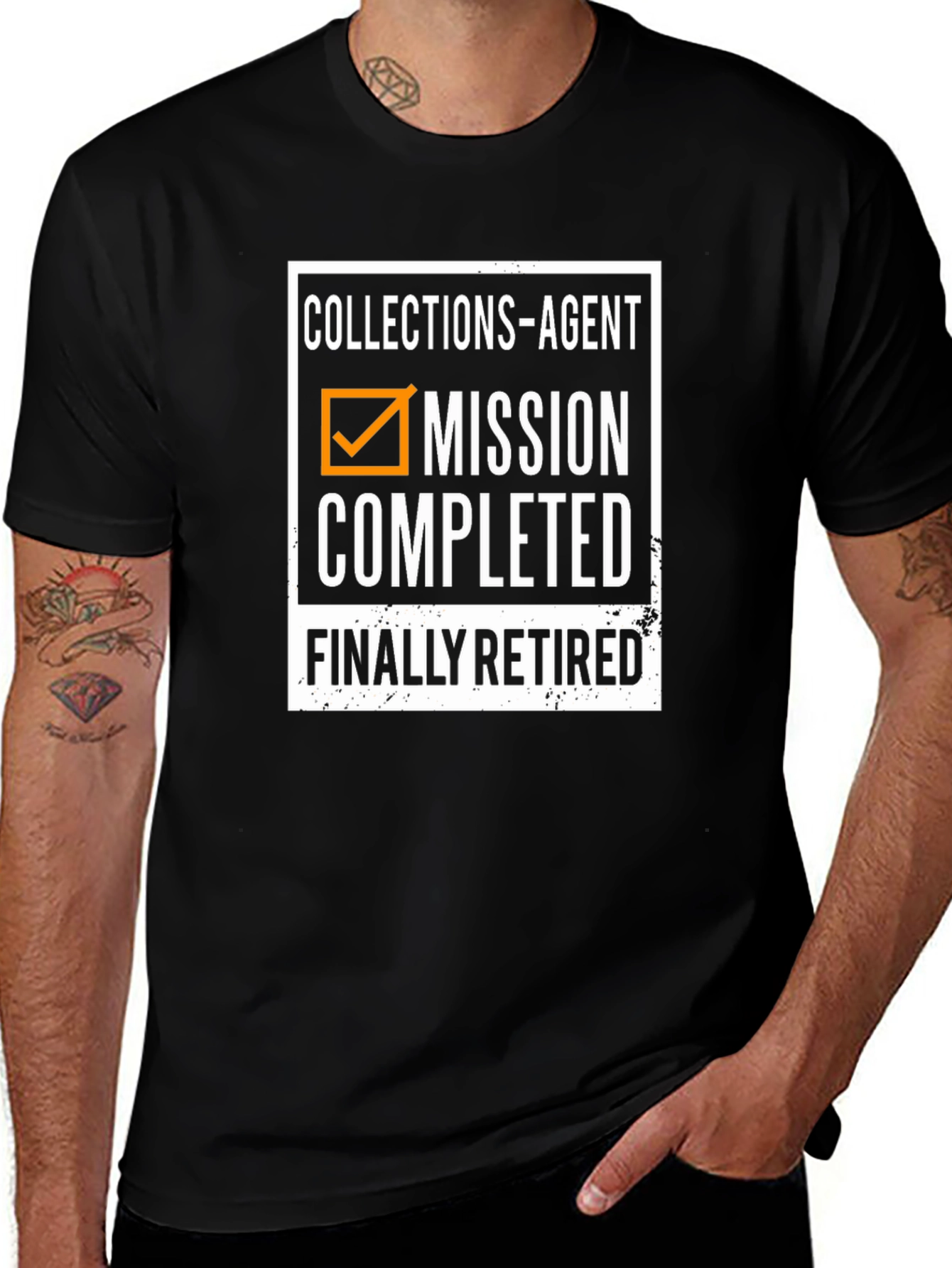 Collections Agent Mission Completed Retired T-Shirt