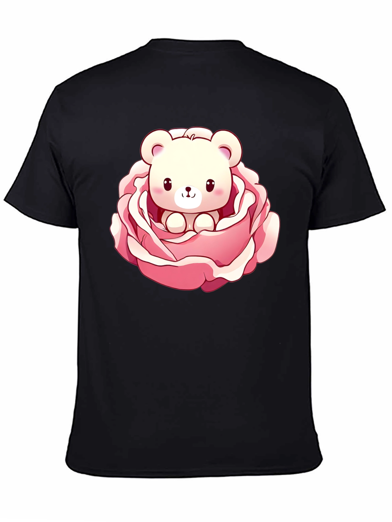 Cute Bear in Rose Graphic Tee