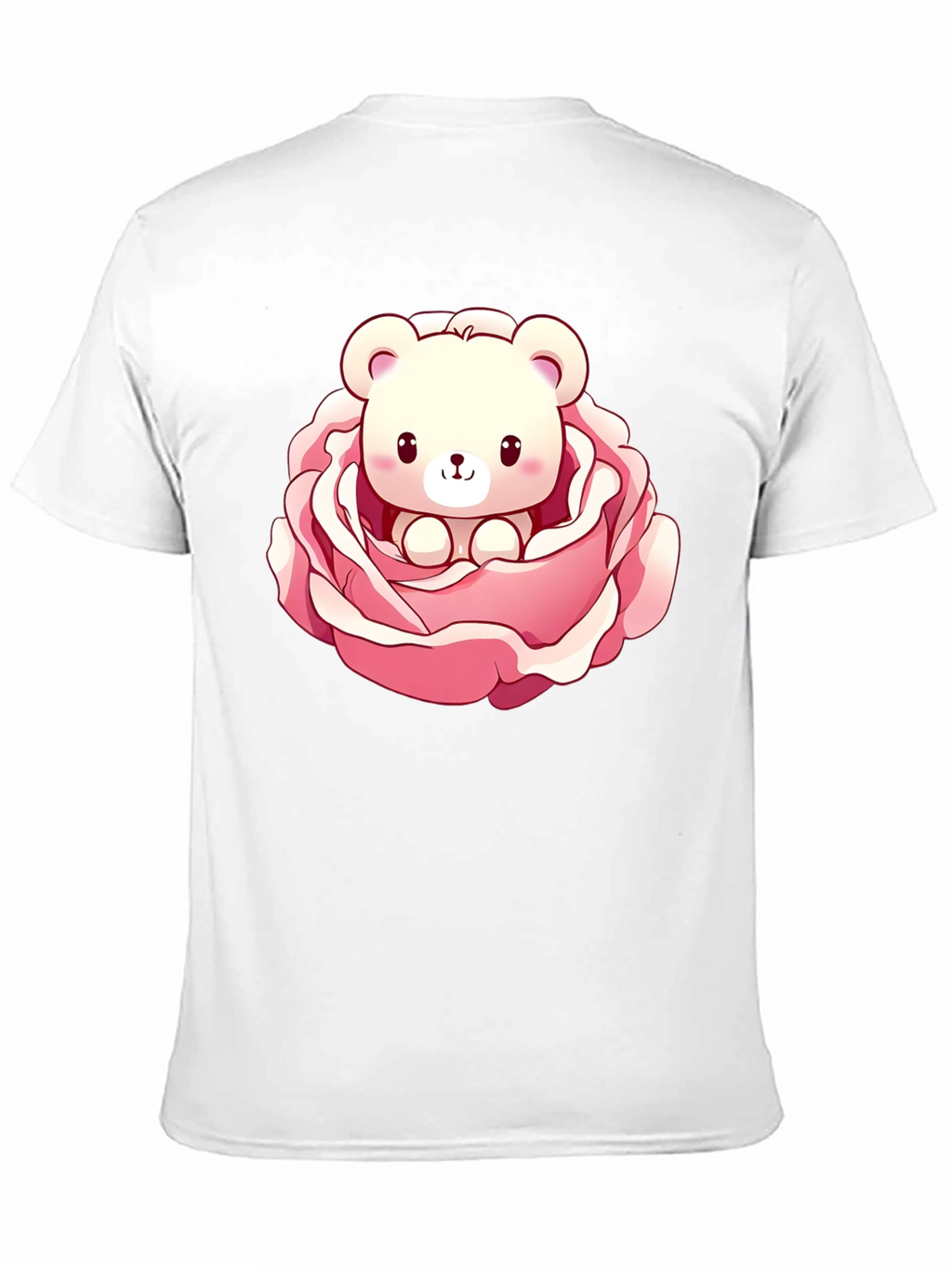 Cute Bear in Rose Graphic Tee