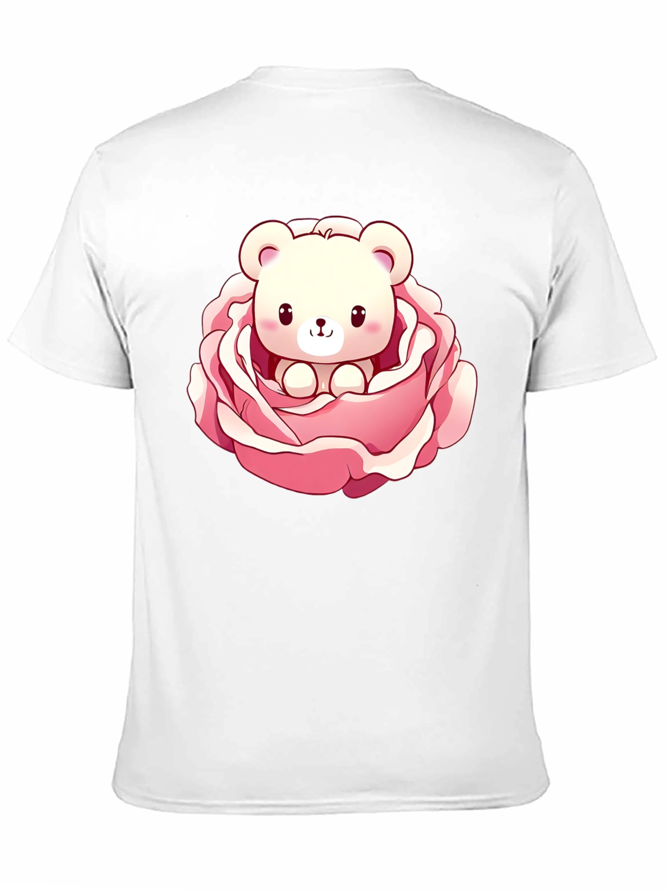 Cute Bear in Rose Graphic Tee