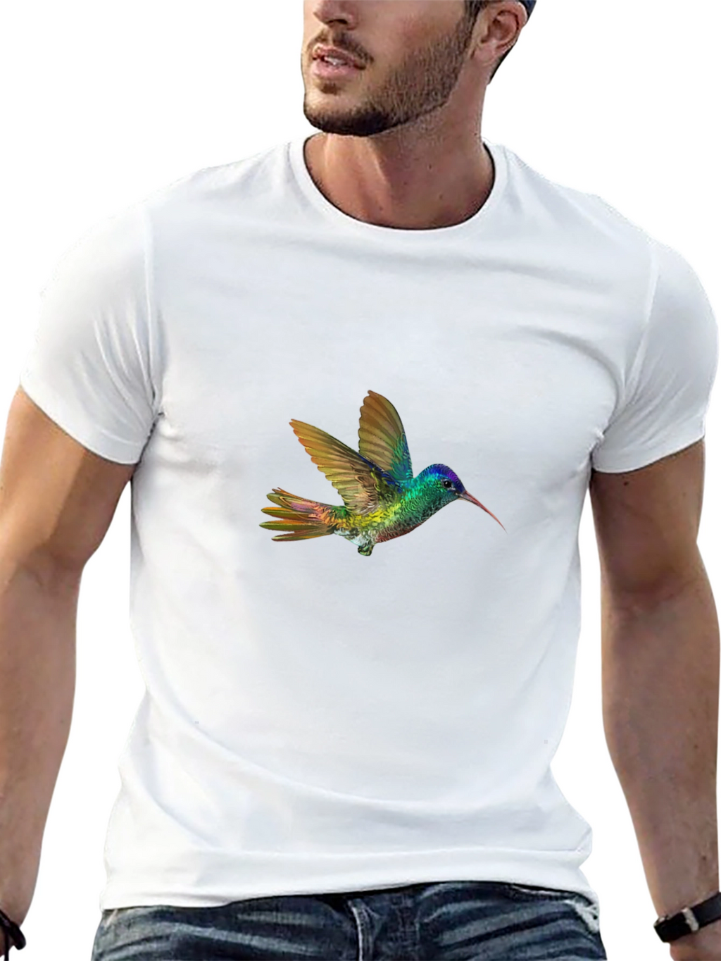 Hummingbird Graphic Black T-Shirt