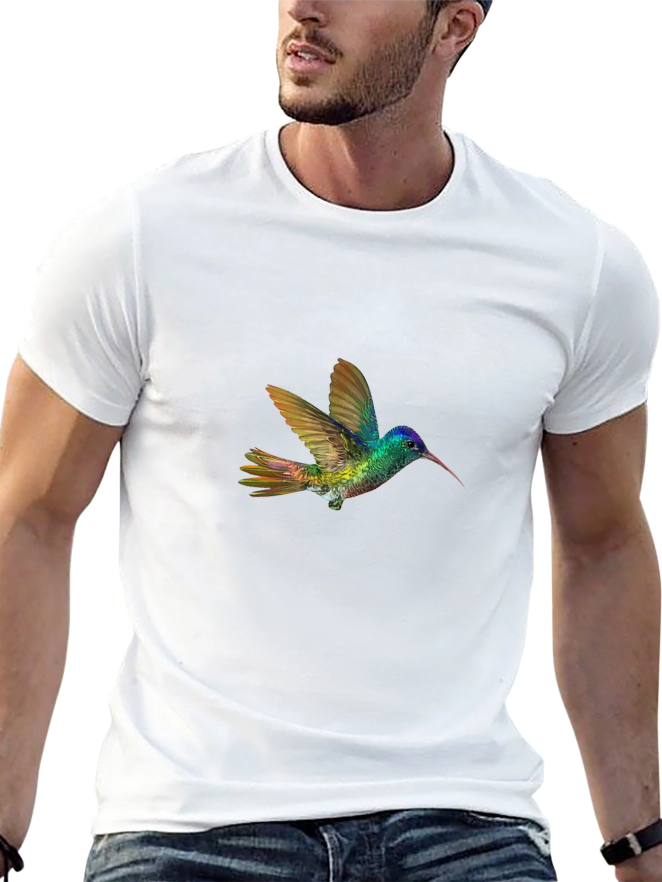 Hummingbird Graphic Black T-Shirt