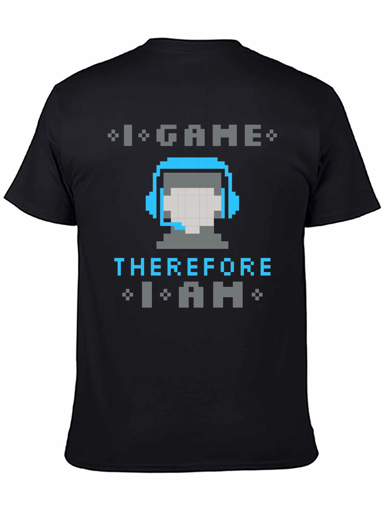I Game Therefore I Am Pixel Art T-Shirt