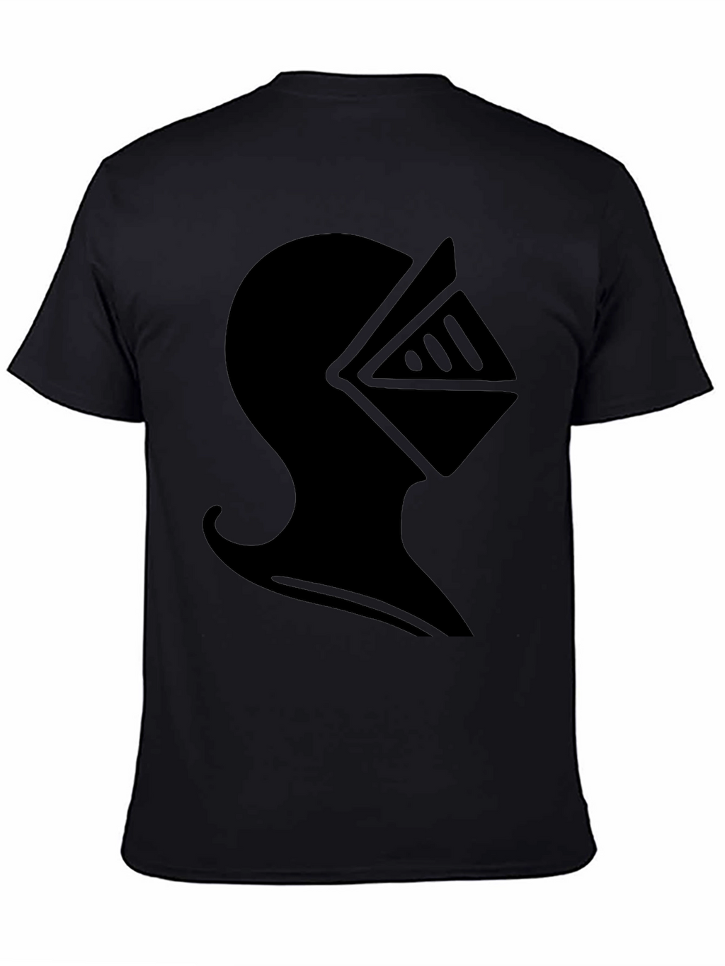 Knight Helmet Graphic T-Shirt - Black