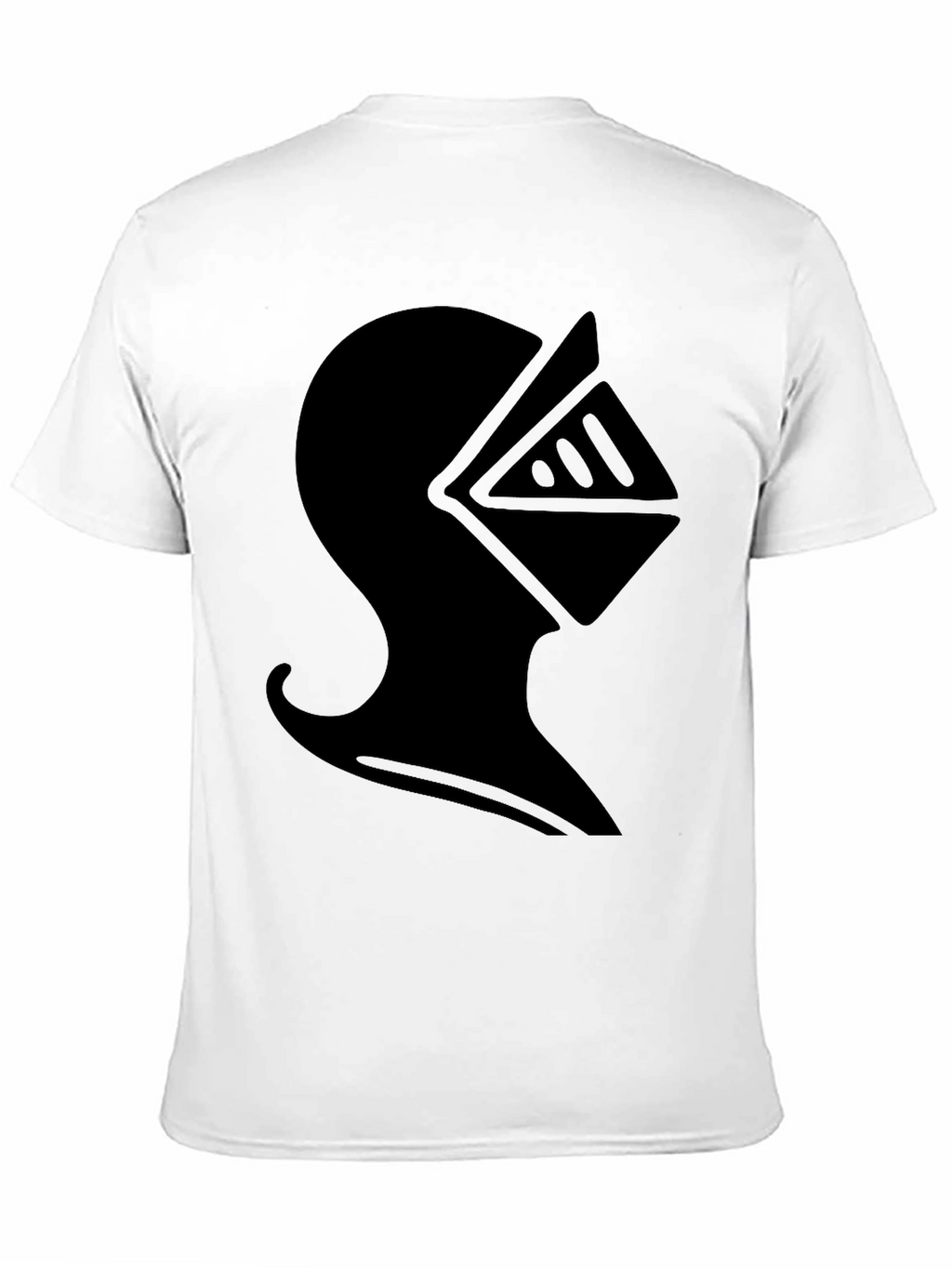 Knight Helmet Graphic T-Shirt - Black