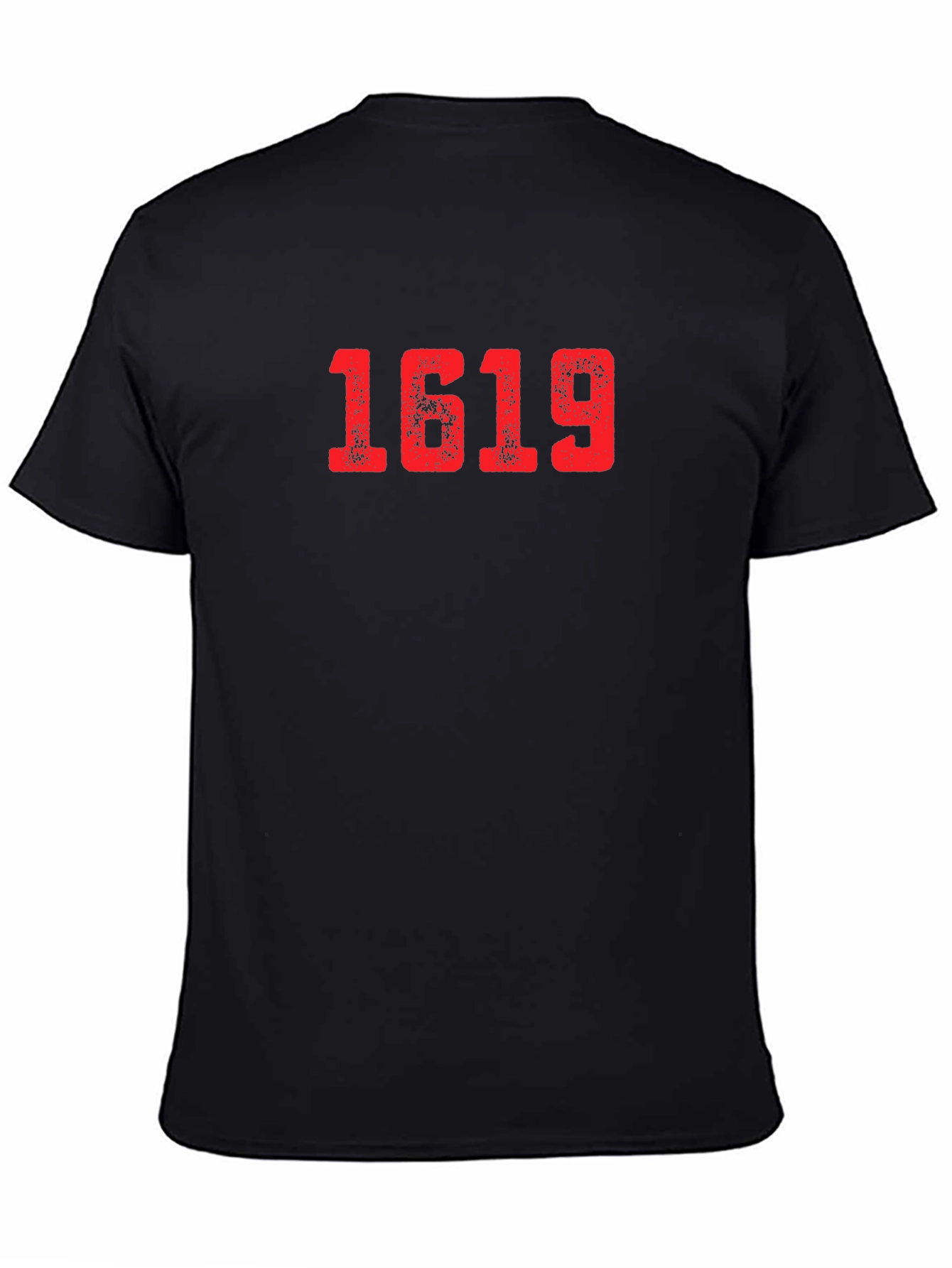 1619 Graphic Tee - Black Cotton Blend