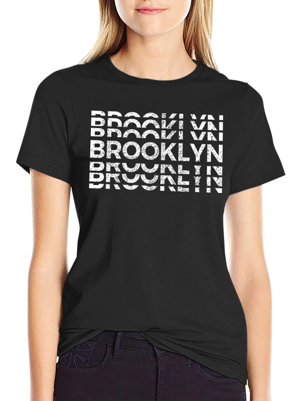 Brooklyn Graphic Print Black T-Shirt