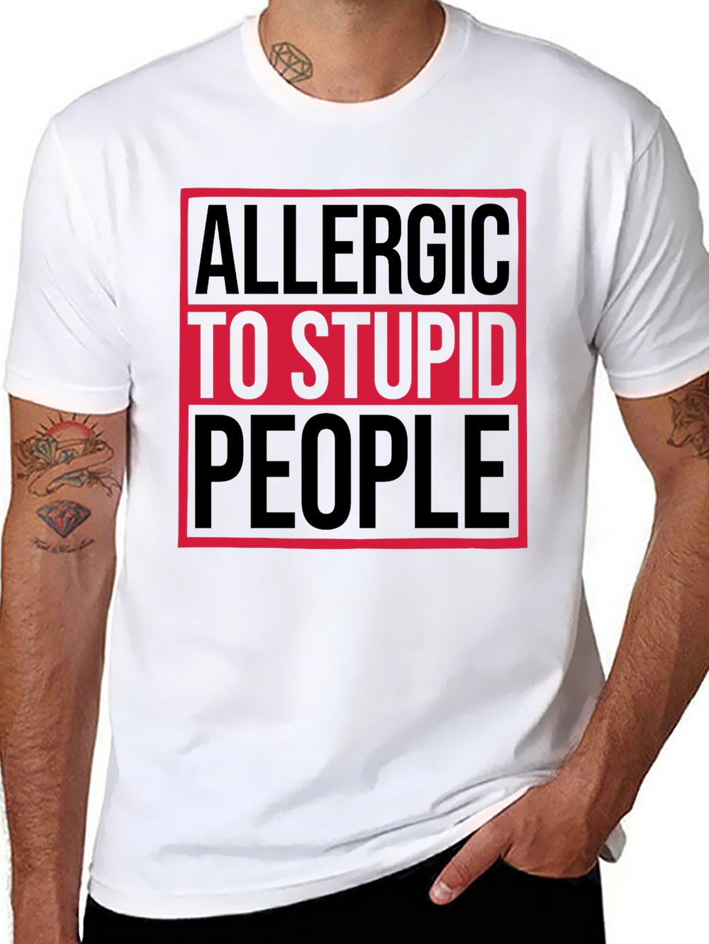Allergic to Stupid People T-Shirt