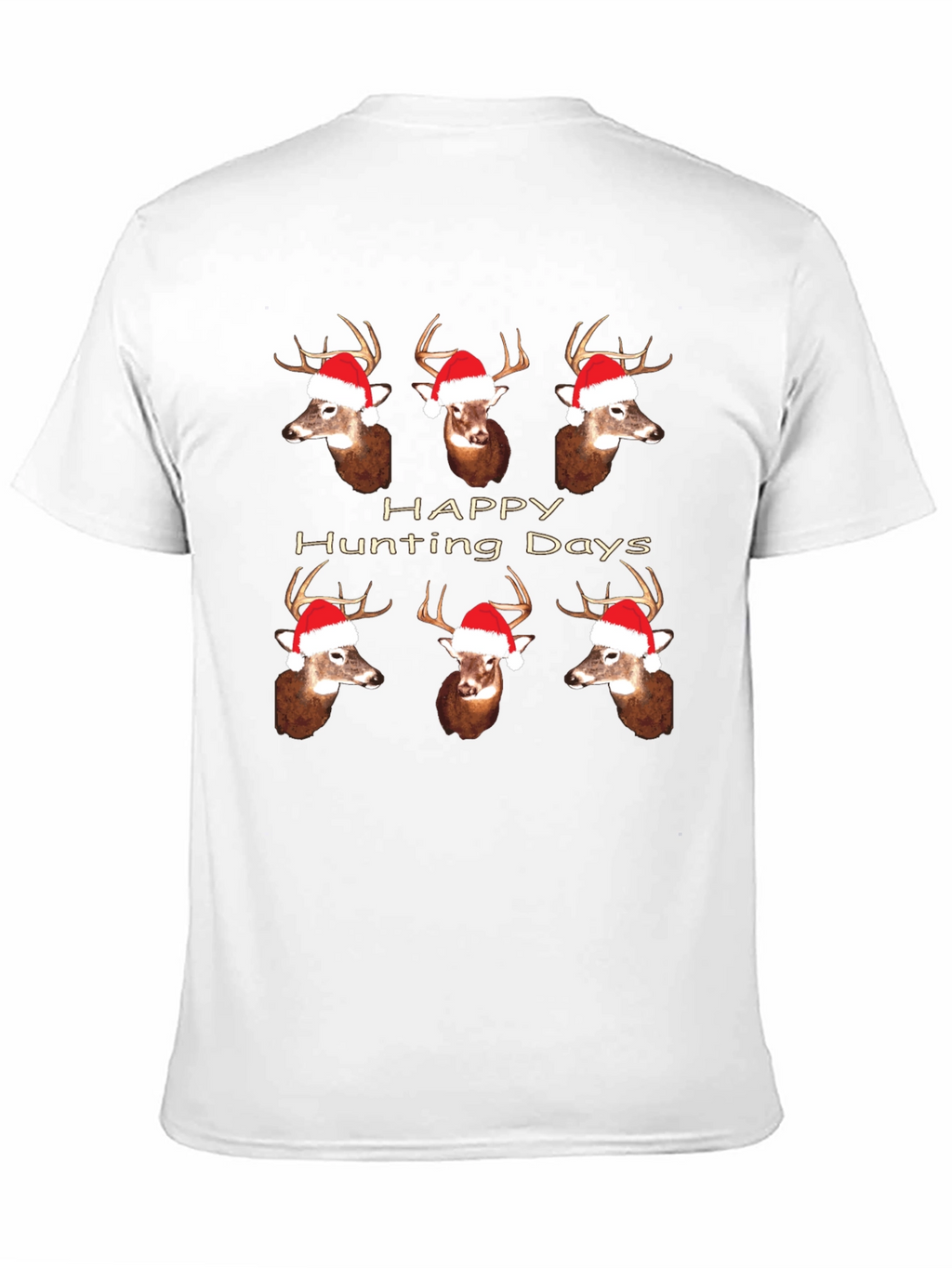 Happy Hunting Days Deer Christmas T-Shirt