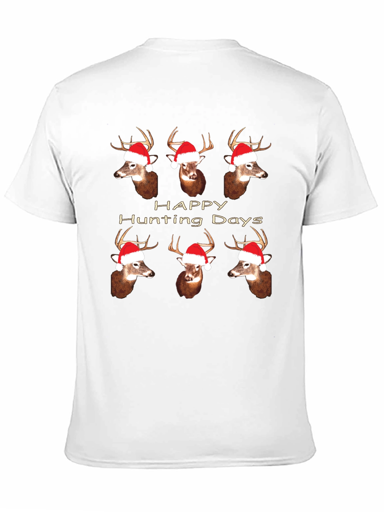 Happy Hunting Days Deer Christmas T-Shirt