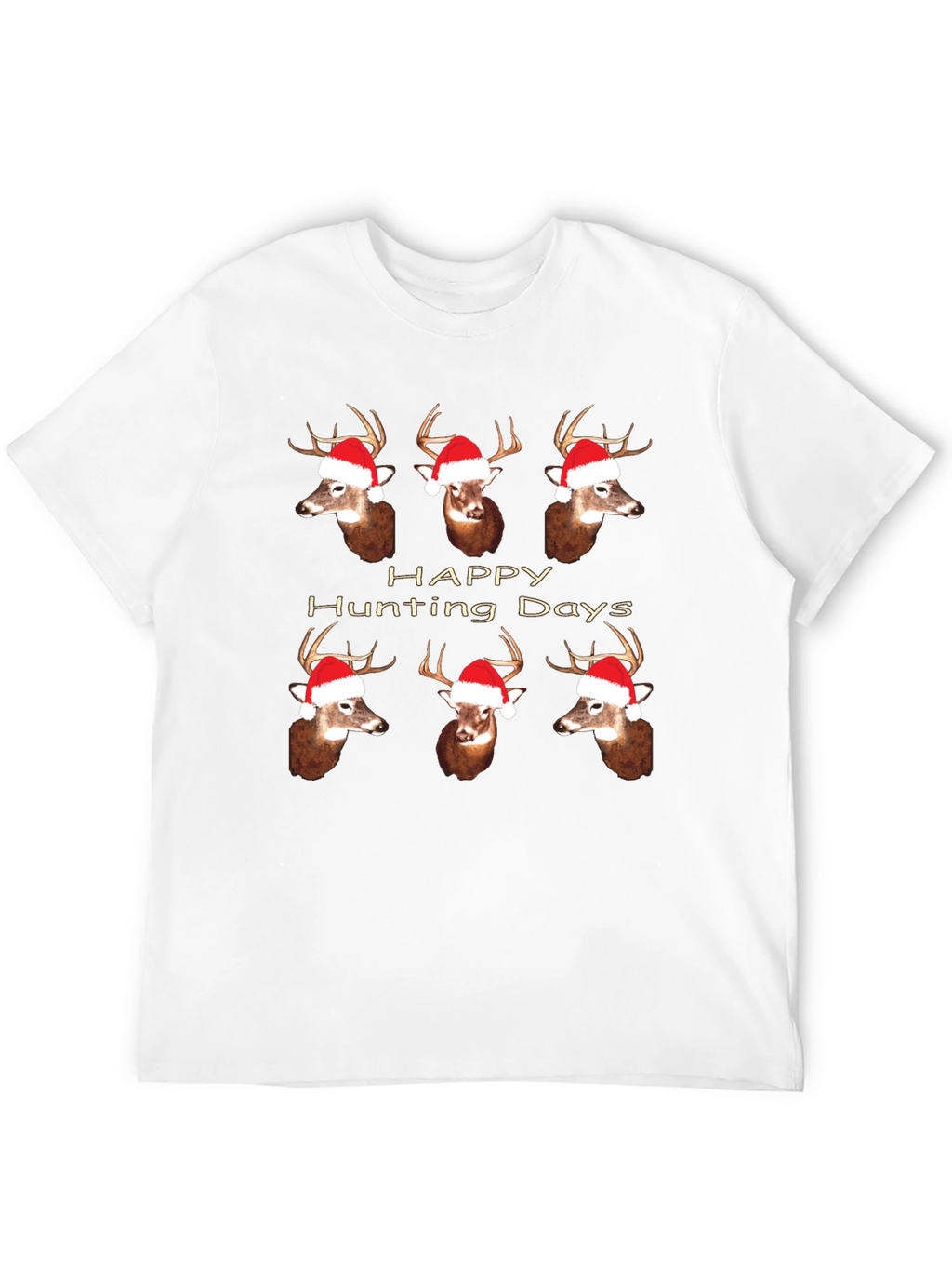 Happy Hunting Days Deer Christmas T-Shirt
