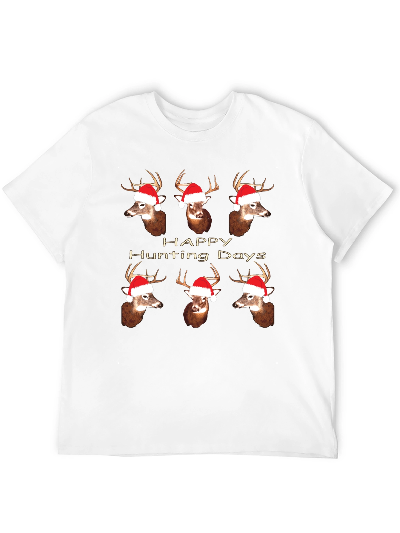 Happy Hunting Days Deer Christmas T-Shirt