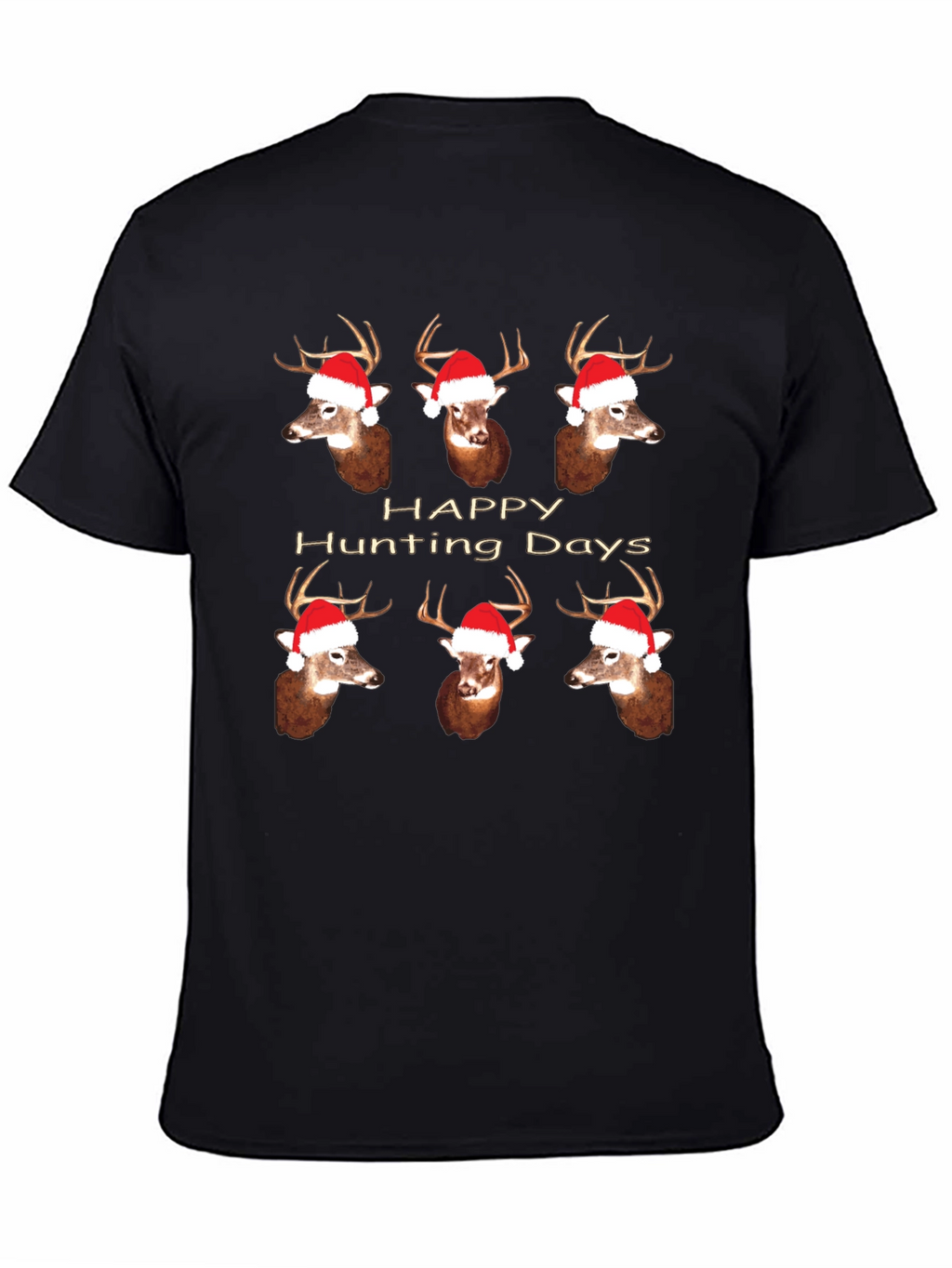 Happy Hunting Days Deer Christmas T-Shirt