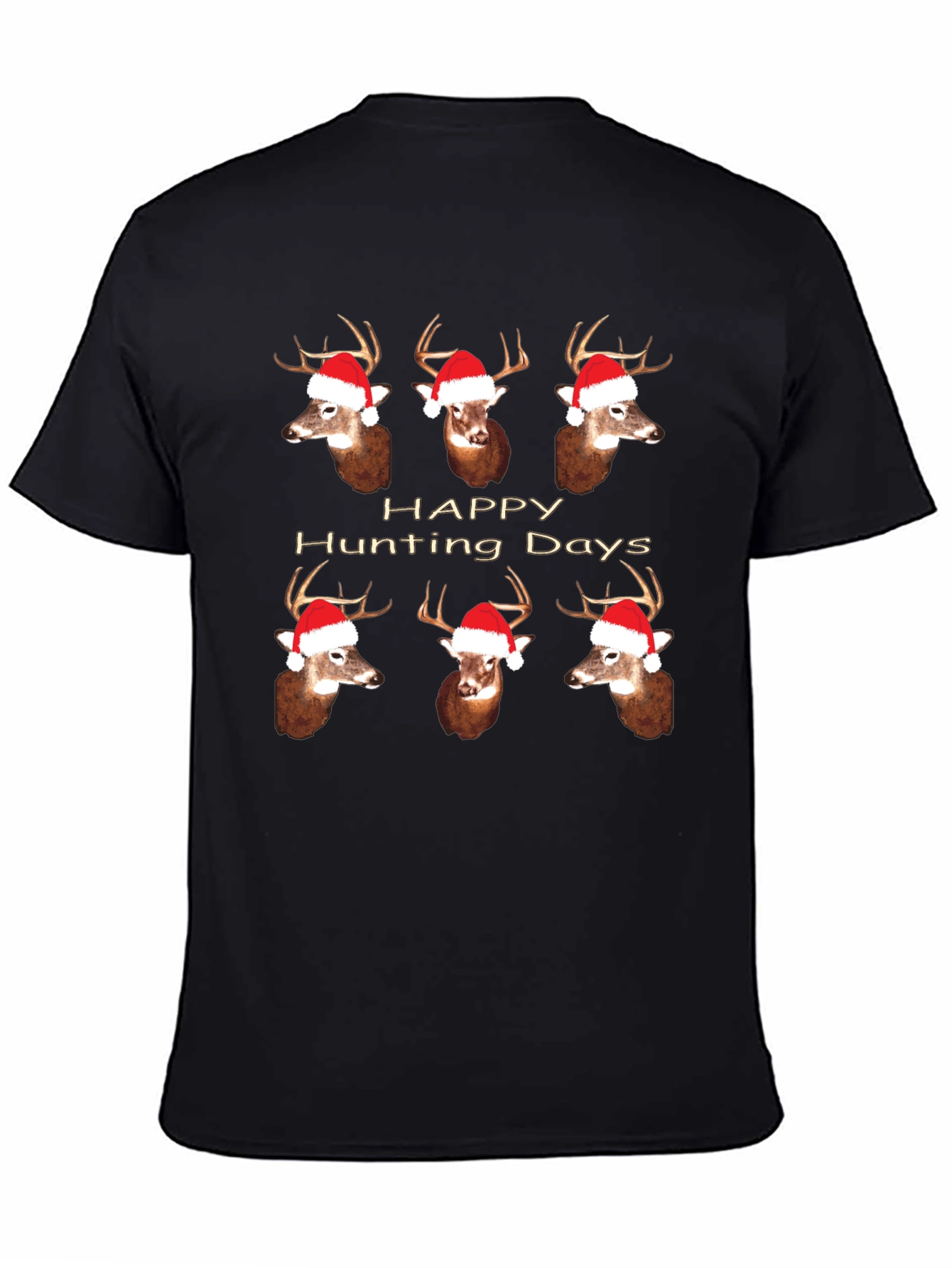 Happy Hunting Days Deer Christmas T-Shirt