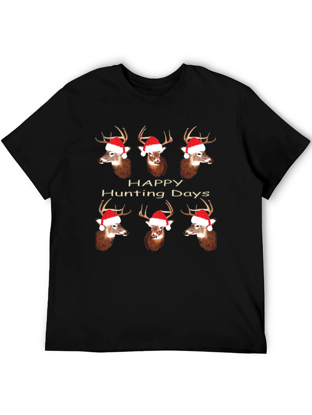 Happy Hunting Days Deer Christmas T-Shirt