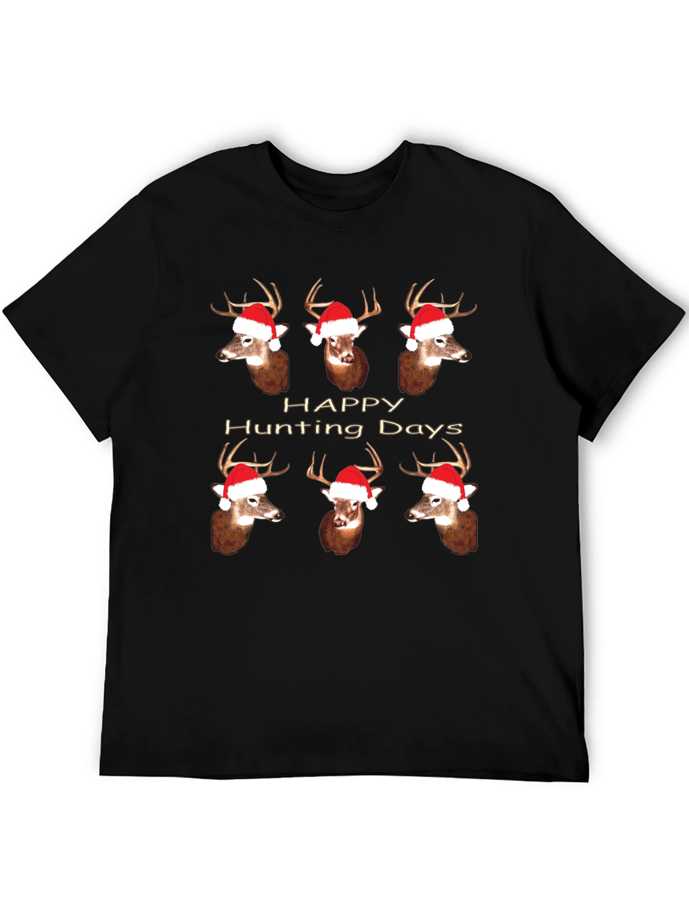 Happy Hunting Days Deer Christmas T-Shirt