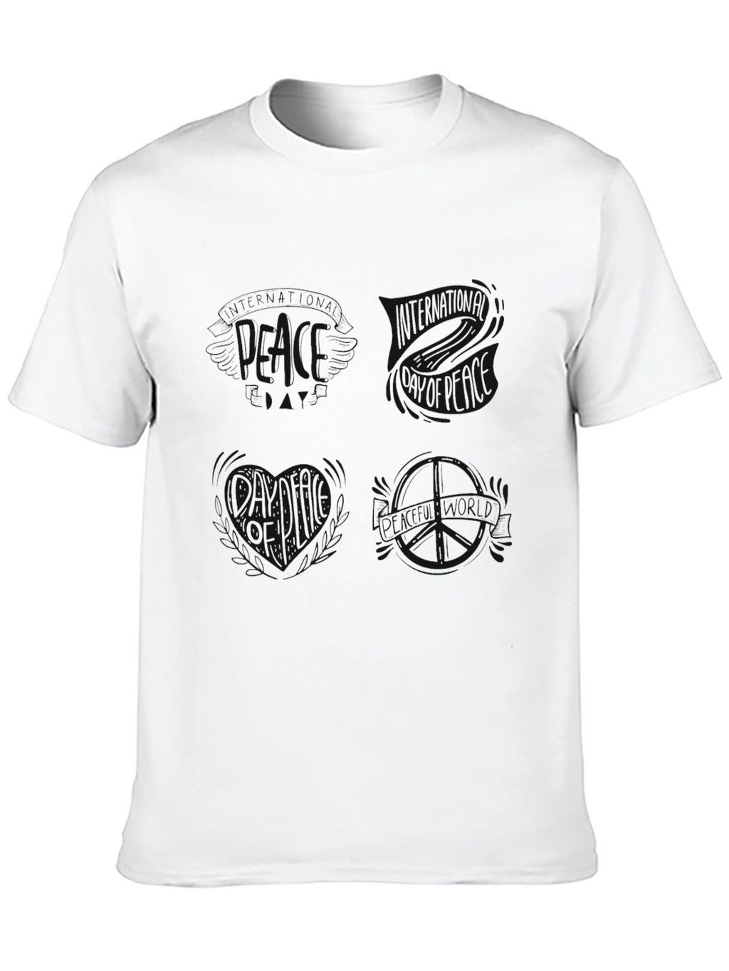 Mens Black Graphic Tee - Stylish & Comfortable