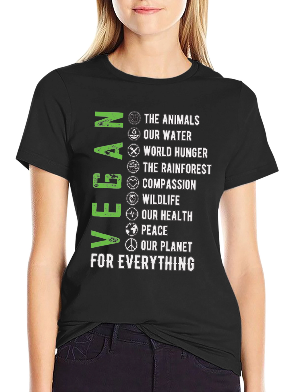 Vegan T-Shirt - Animals Water Planet & More