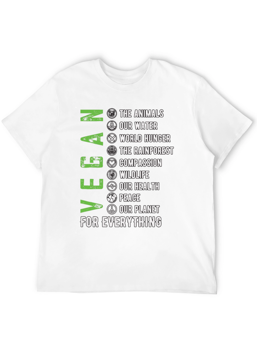 Vegan T-Shirt - Animals Water Planet & More