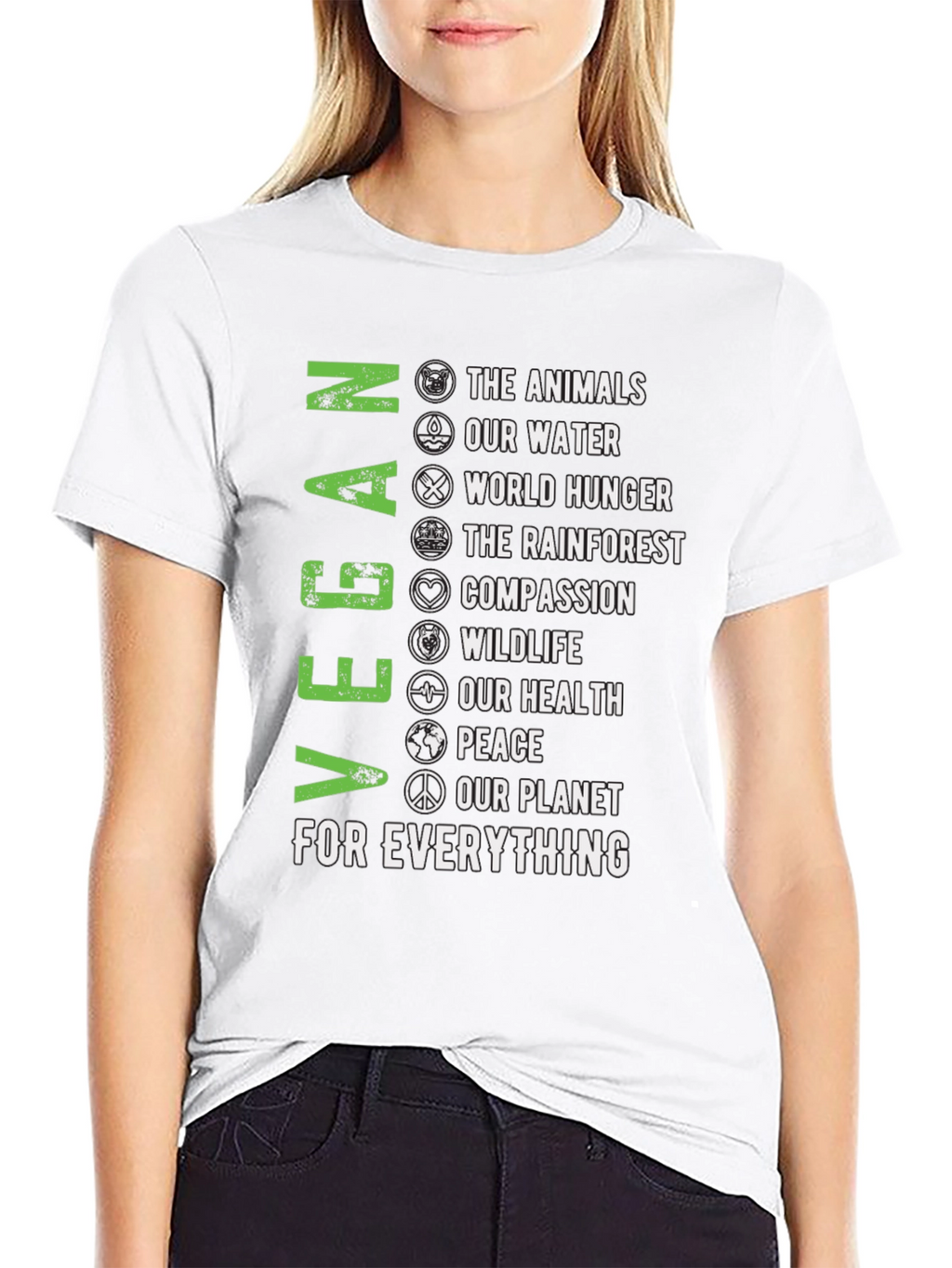 Vegan T-Shirt - Animals Water Planet & More