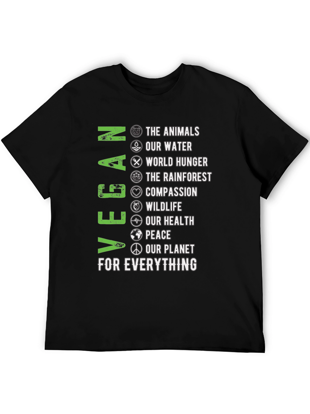 Vegan T-Shirt - Animals Water Planet & More
