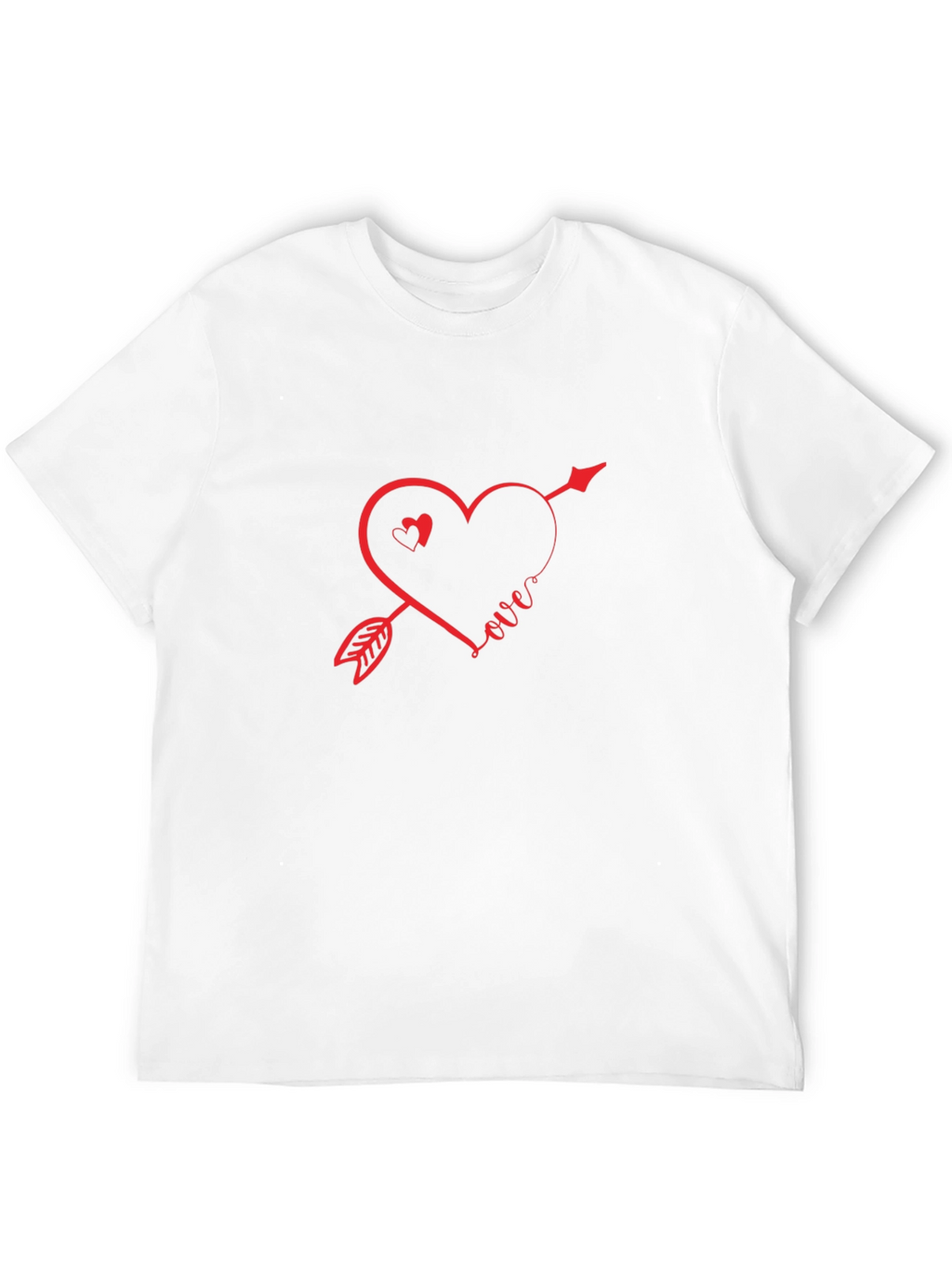 Love Arrow Graphic Tee - Stylish Black T-Shirt