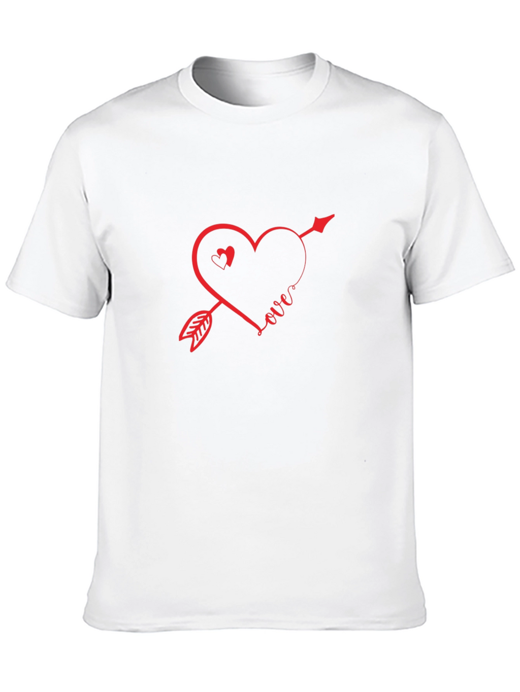 Love Arrow Graphic Tee - Stylish Black T-Shirt