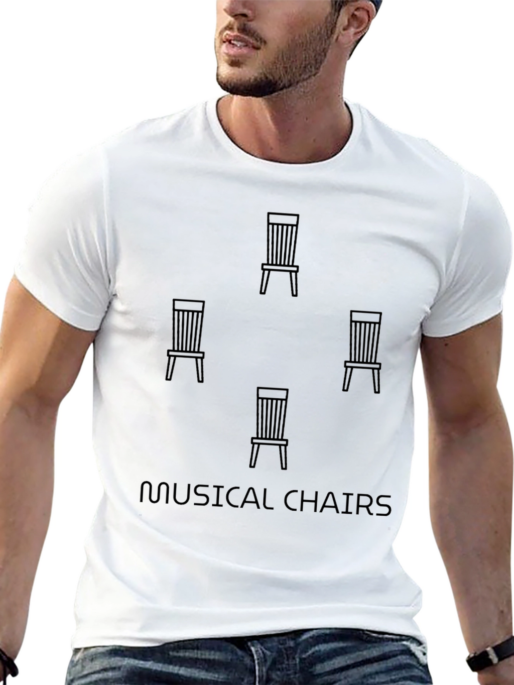 Musical Chairs Graphic T-Shirt - Soft Cotton Tee