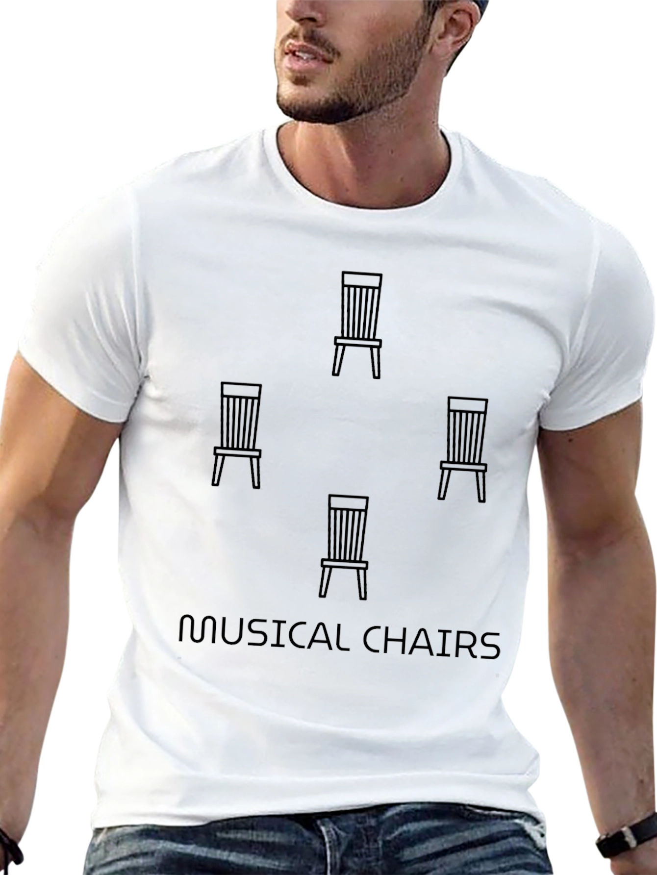 Musical Chairs Graphic T-Shirt - Soft Cotton Tee