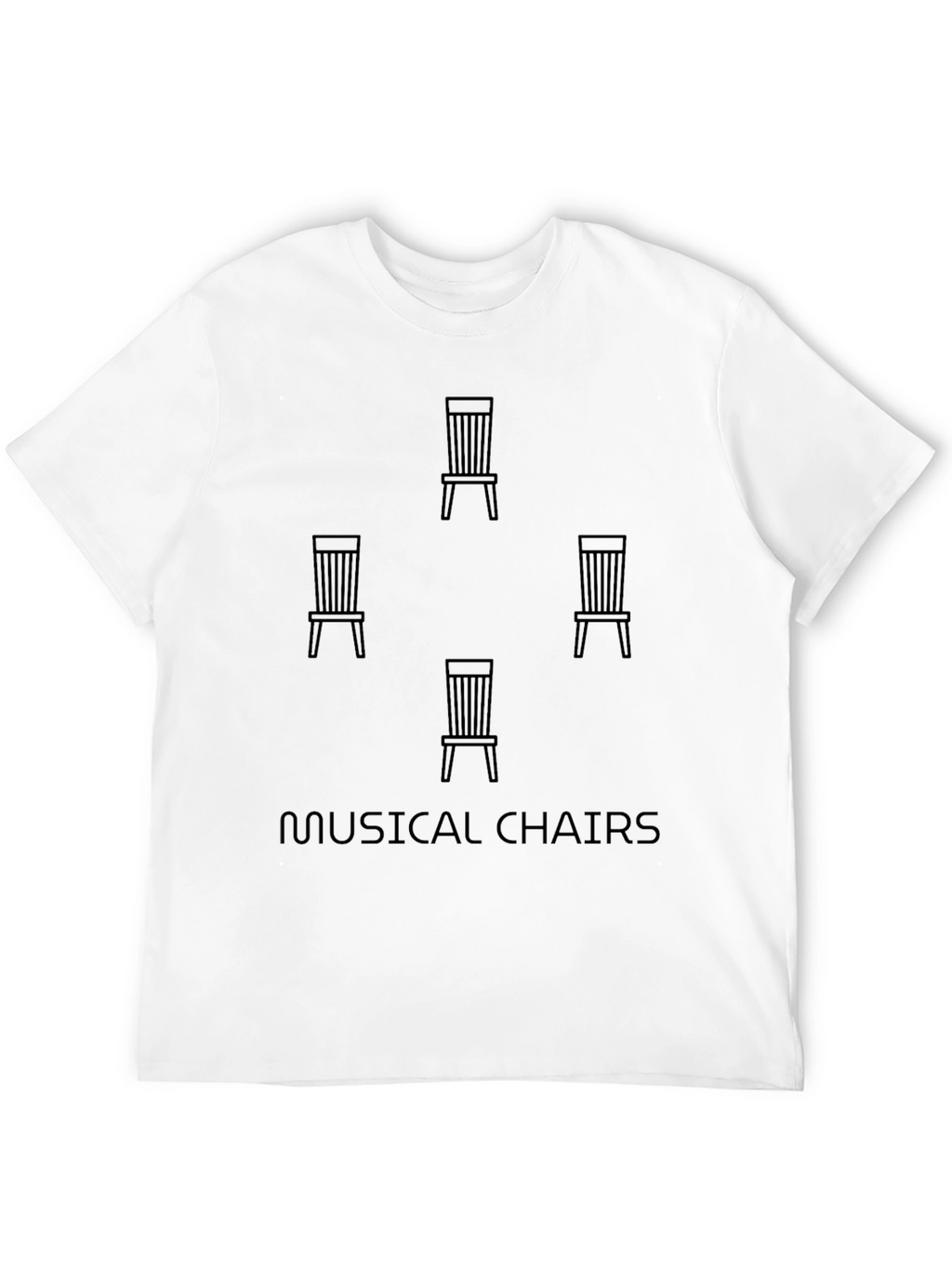 Musical Chairs Graphic T-Shirt - Soft Cotton Tee