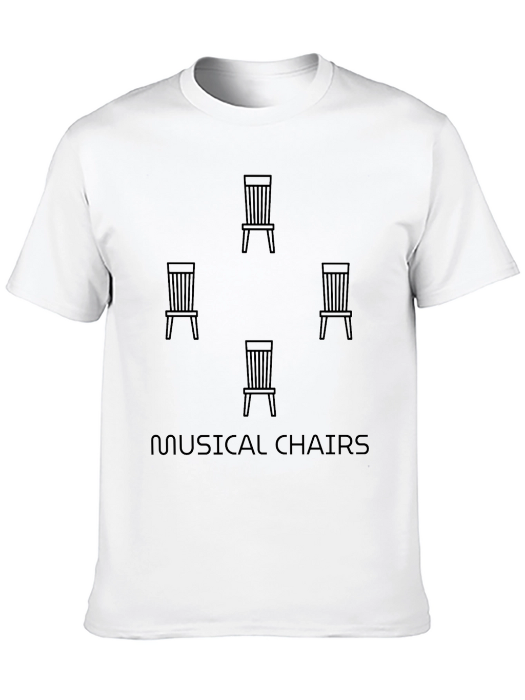 Musical Chairs Graphic T-Shirt - Soft Cotton Tee