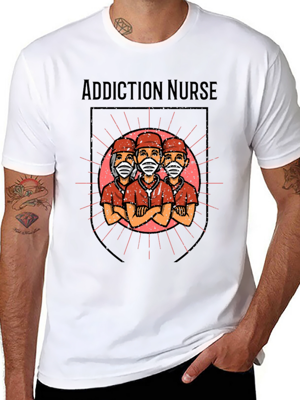 Addiction Nurse Graphic T-Shirt