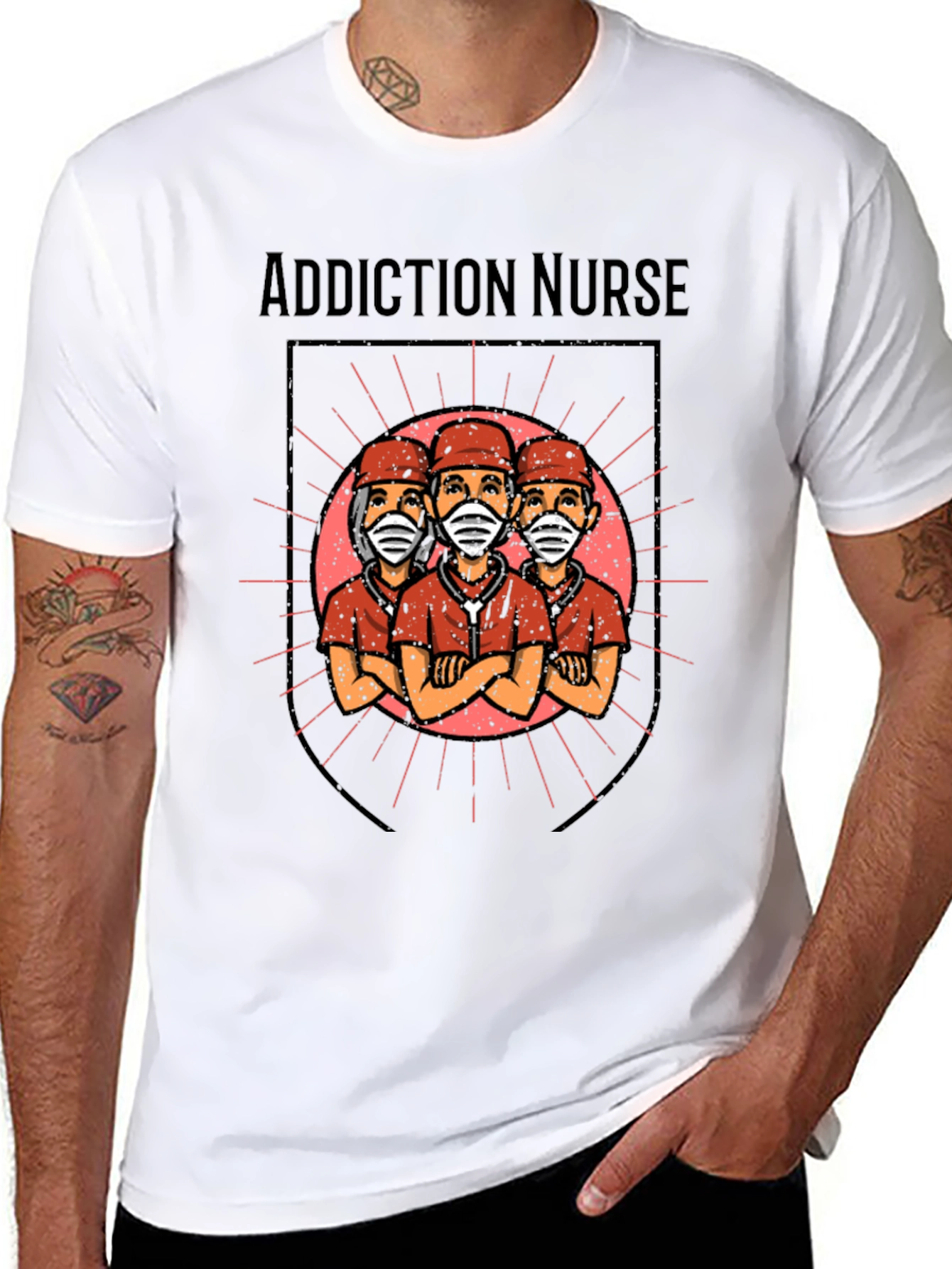 Addiction Nurse Graphic T-Shirt