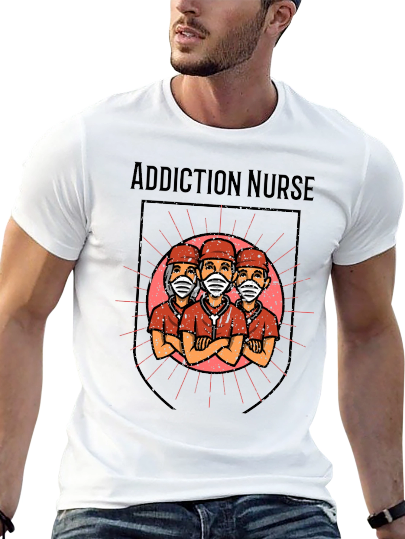 Addiction Nurse Graphic T-Shirt