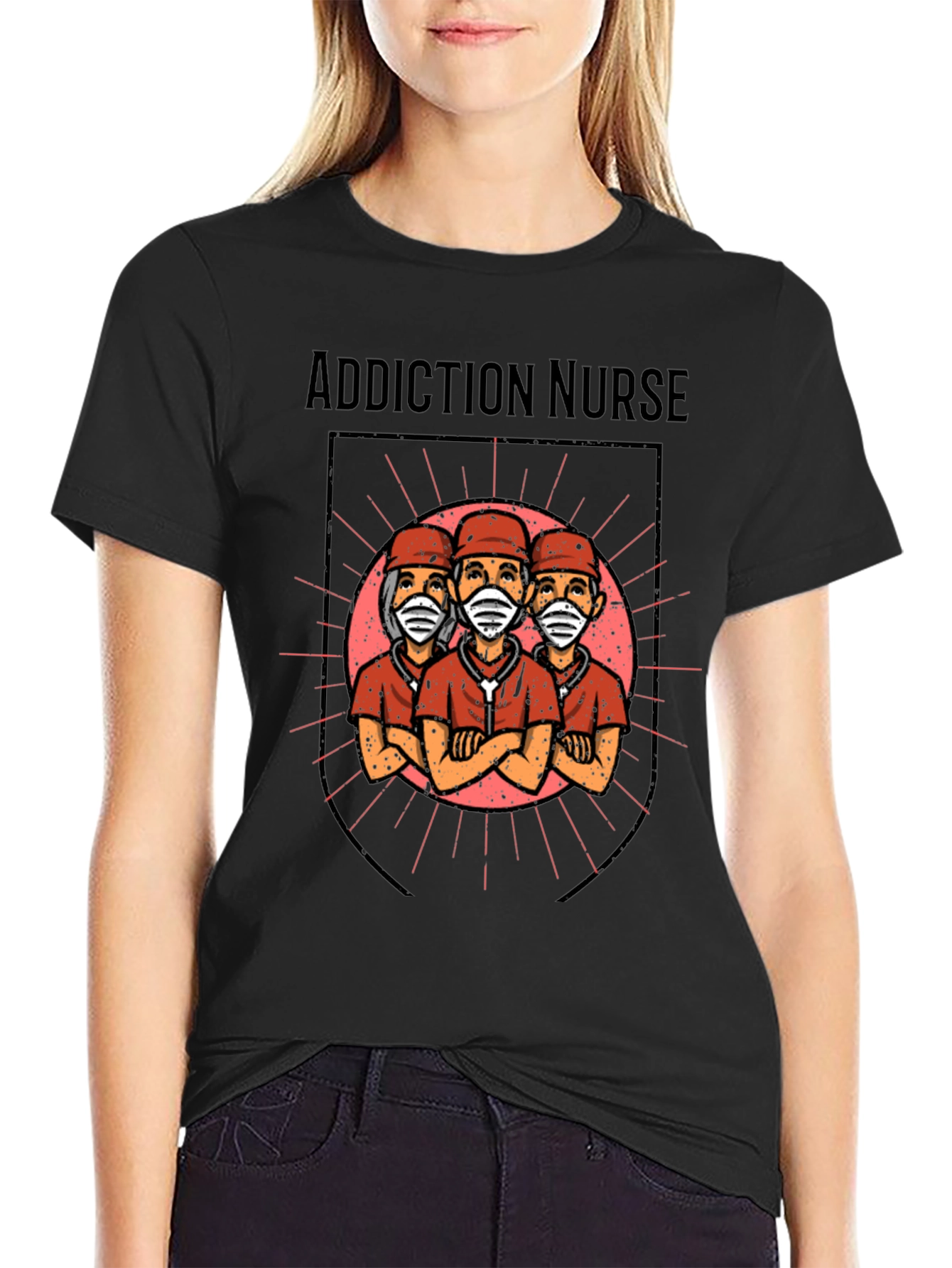 Addiction Nurse Graphic T-Shirt