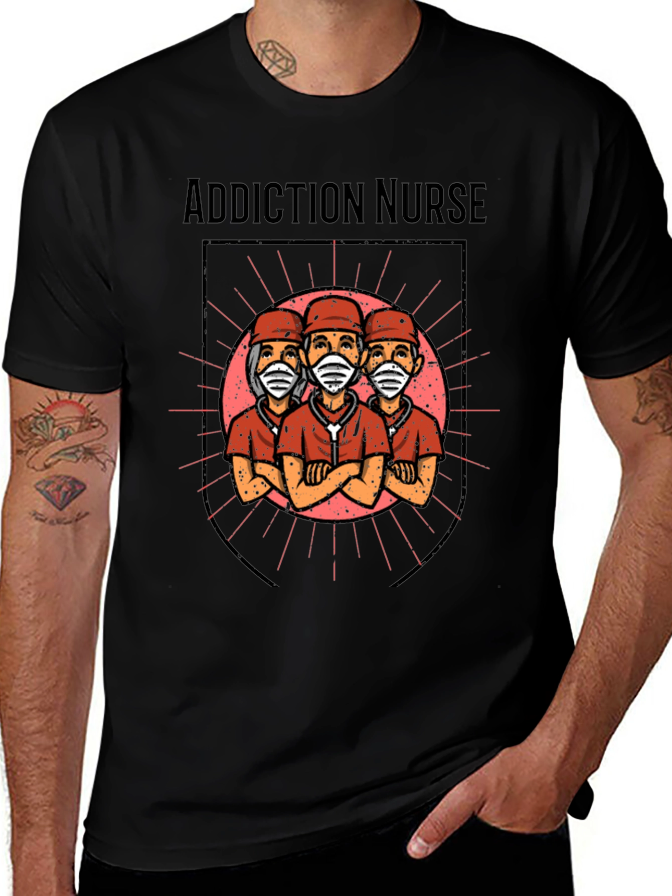 Addiction Nurse Graphic T-Shirt