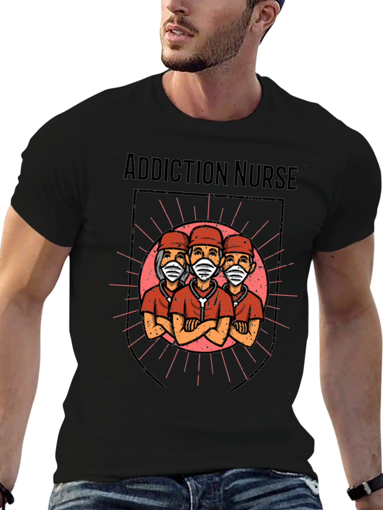 Addiction Nurse Graphic T-Shirt
