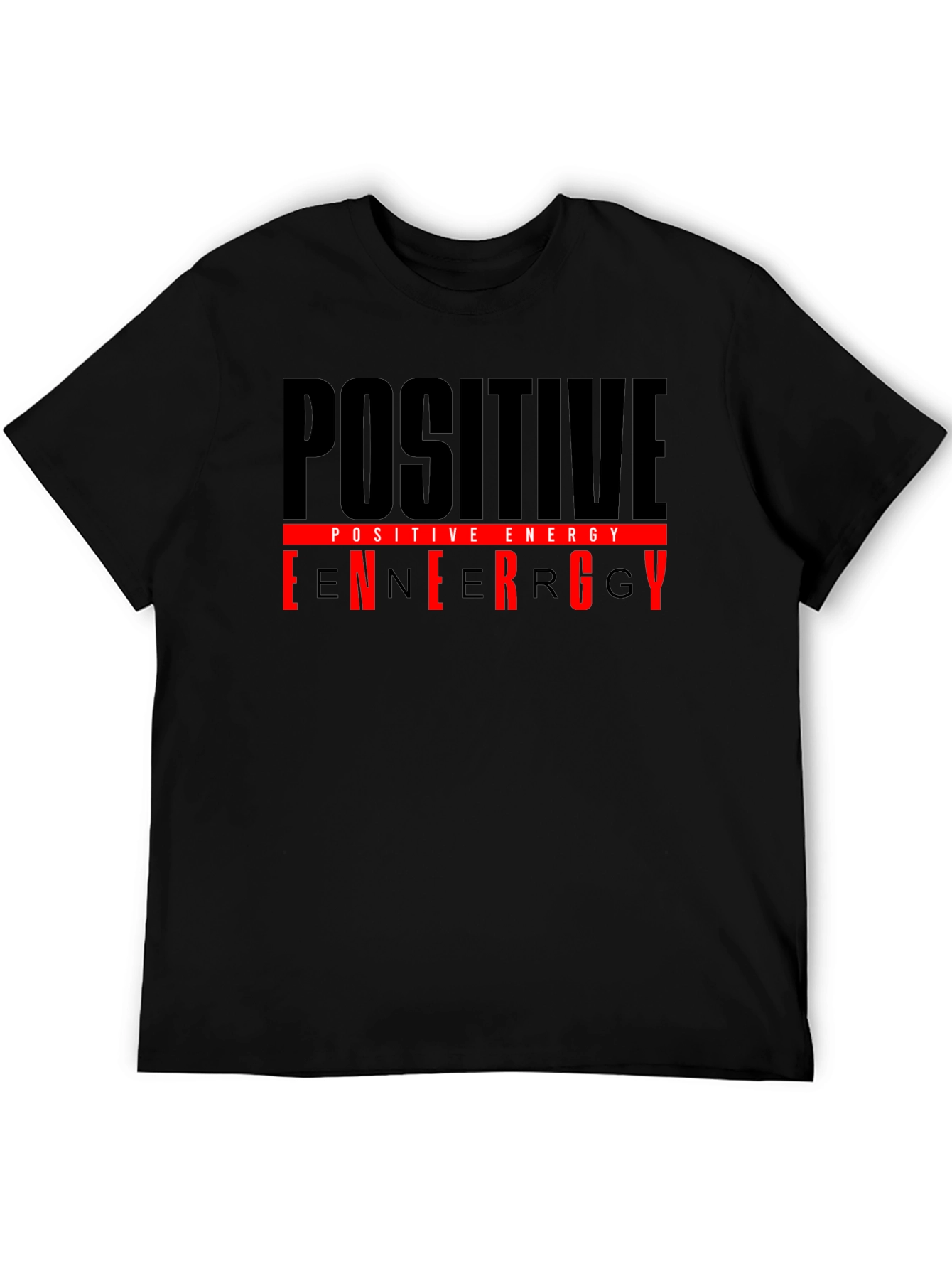Positive Energy Black Graphic T-Shirt