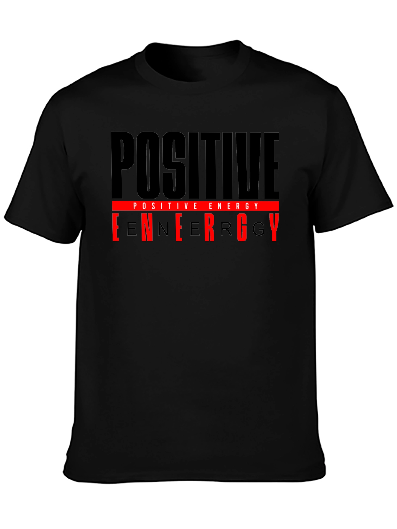 Positive Energy Black Graphic T-Shirt