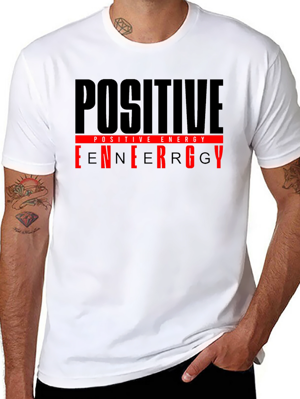 Positive Energy Black Graphic T-Shirt