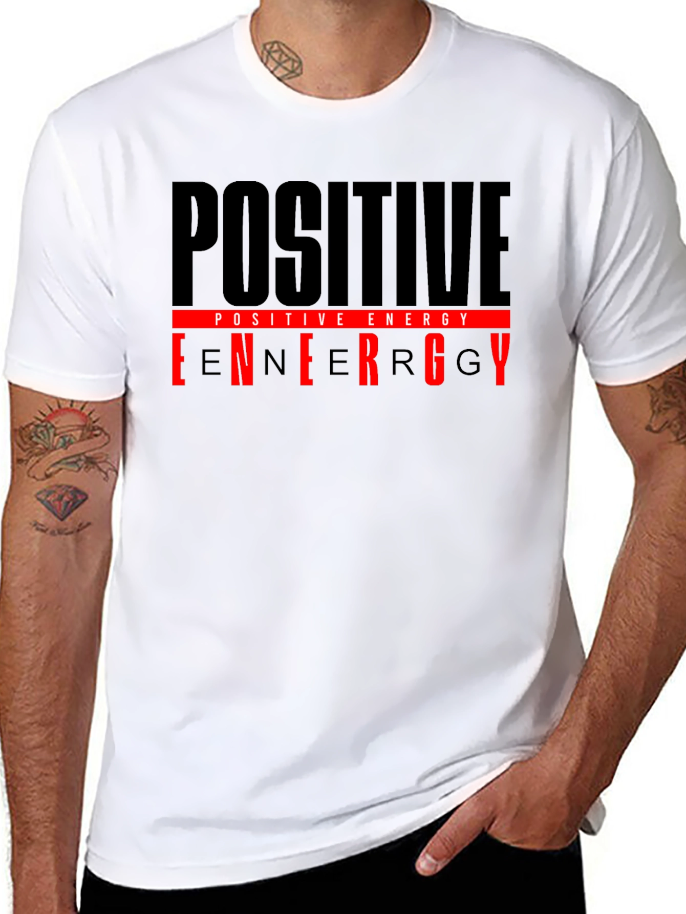 Positive Energy Black Graphic T-Shirt