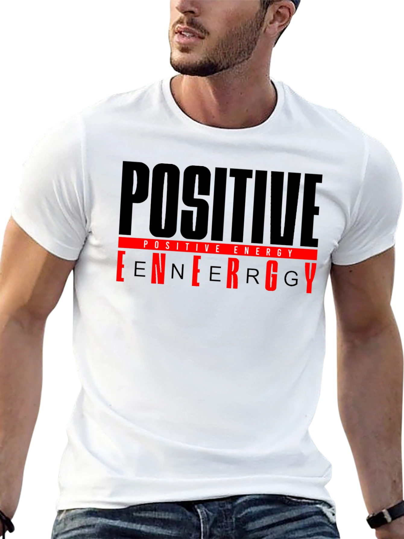 Positive Energy Black Graphic T-Shirt