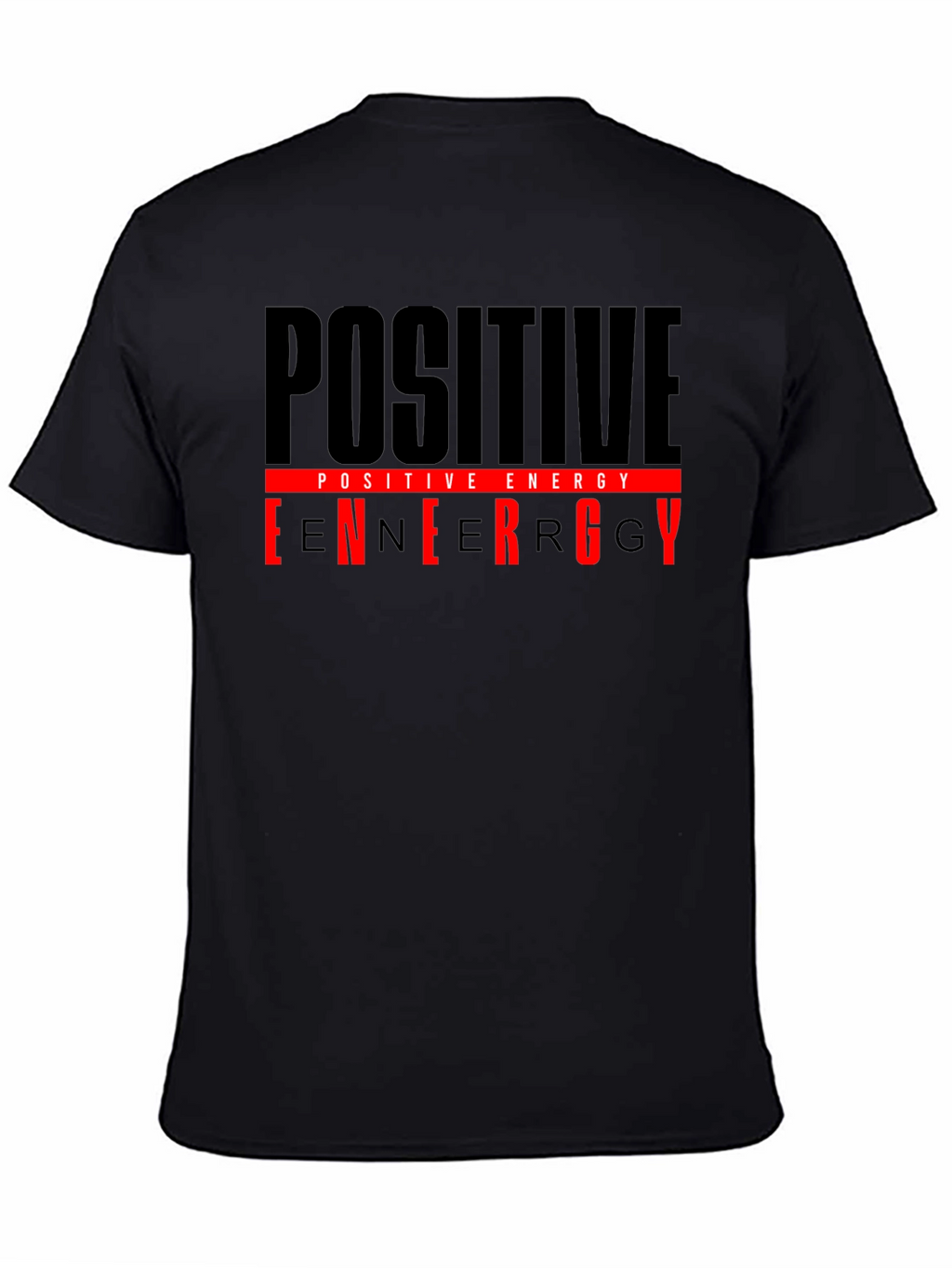 Positive Energy Black Graphic T-Shirt