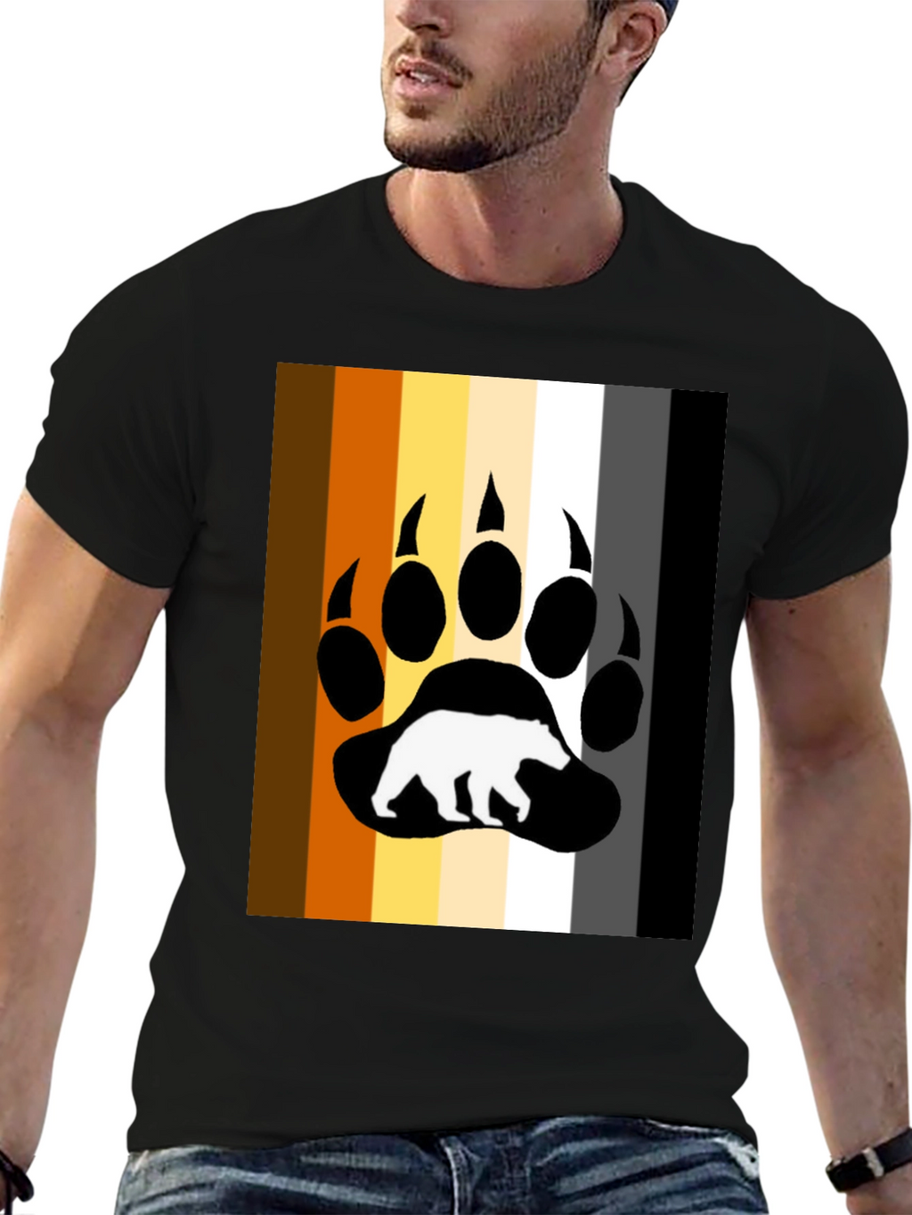 Bear Pride T-Shirt - Claw Print Gay Interest Tee