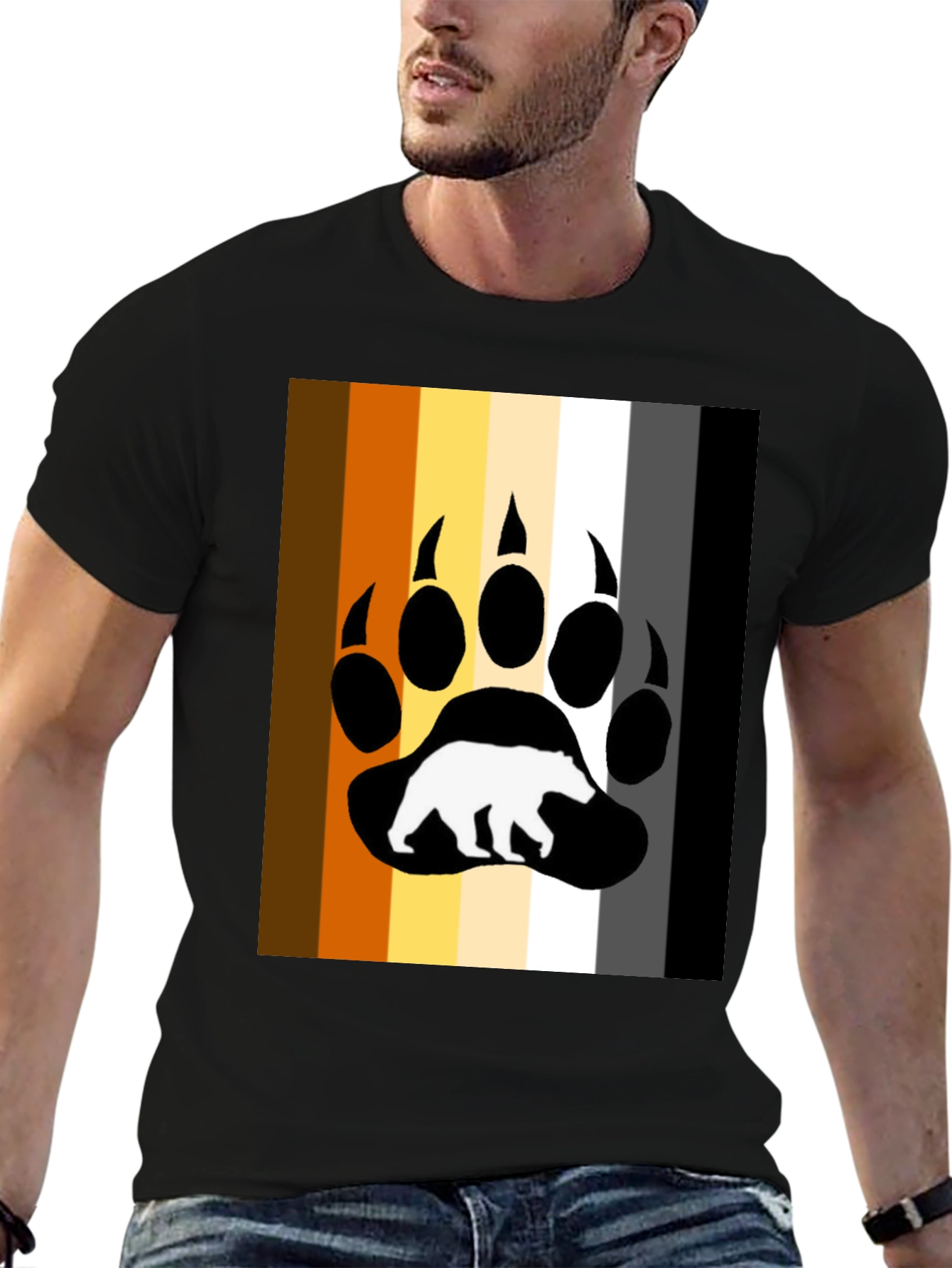 Bear Pride T-Shirt - Claw Print Gay Interest Tee