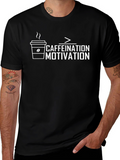 Caffeination > Motivation Graphic Tee - Black