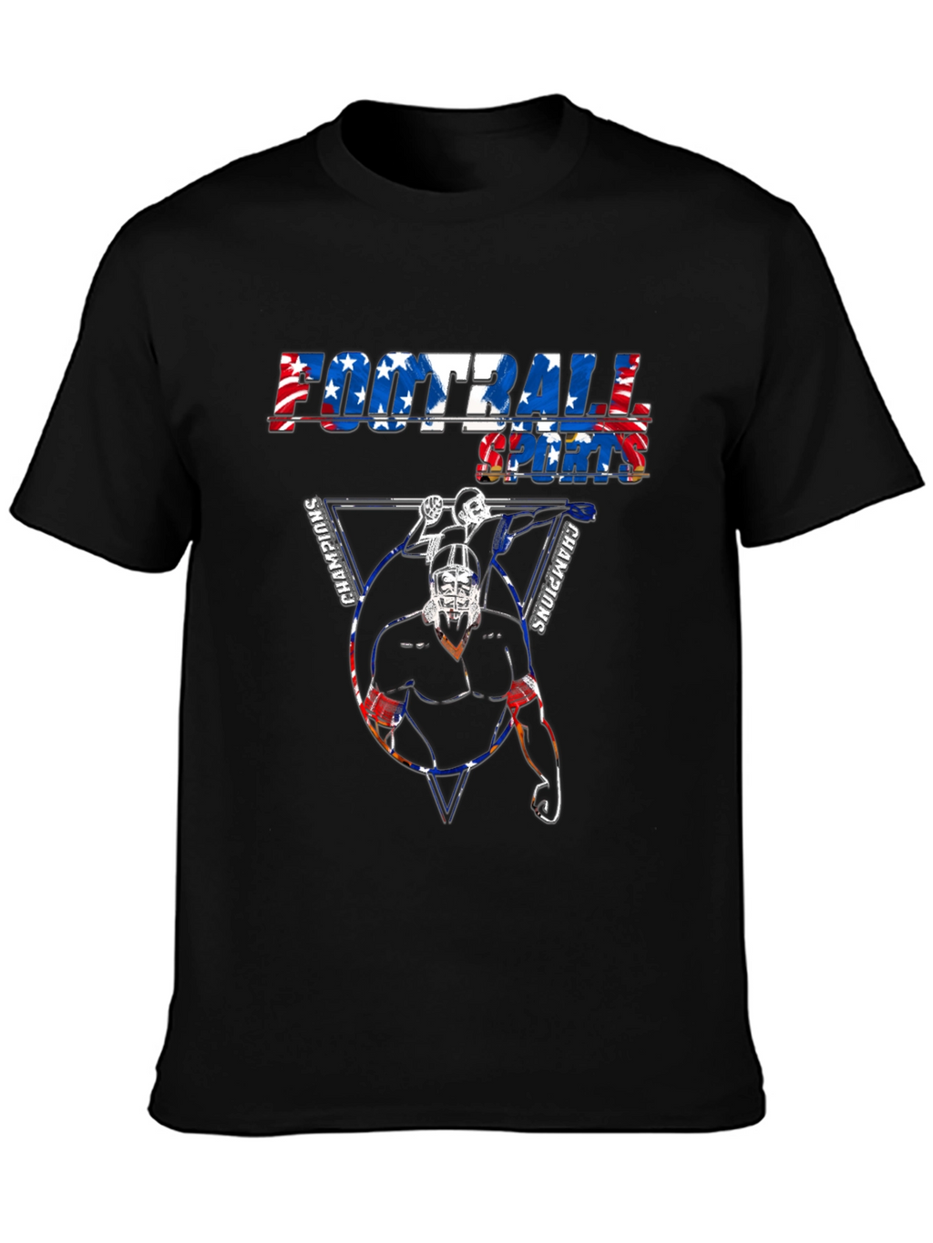 Football Sports Champions Graphic T-Shirt