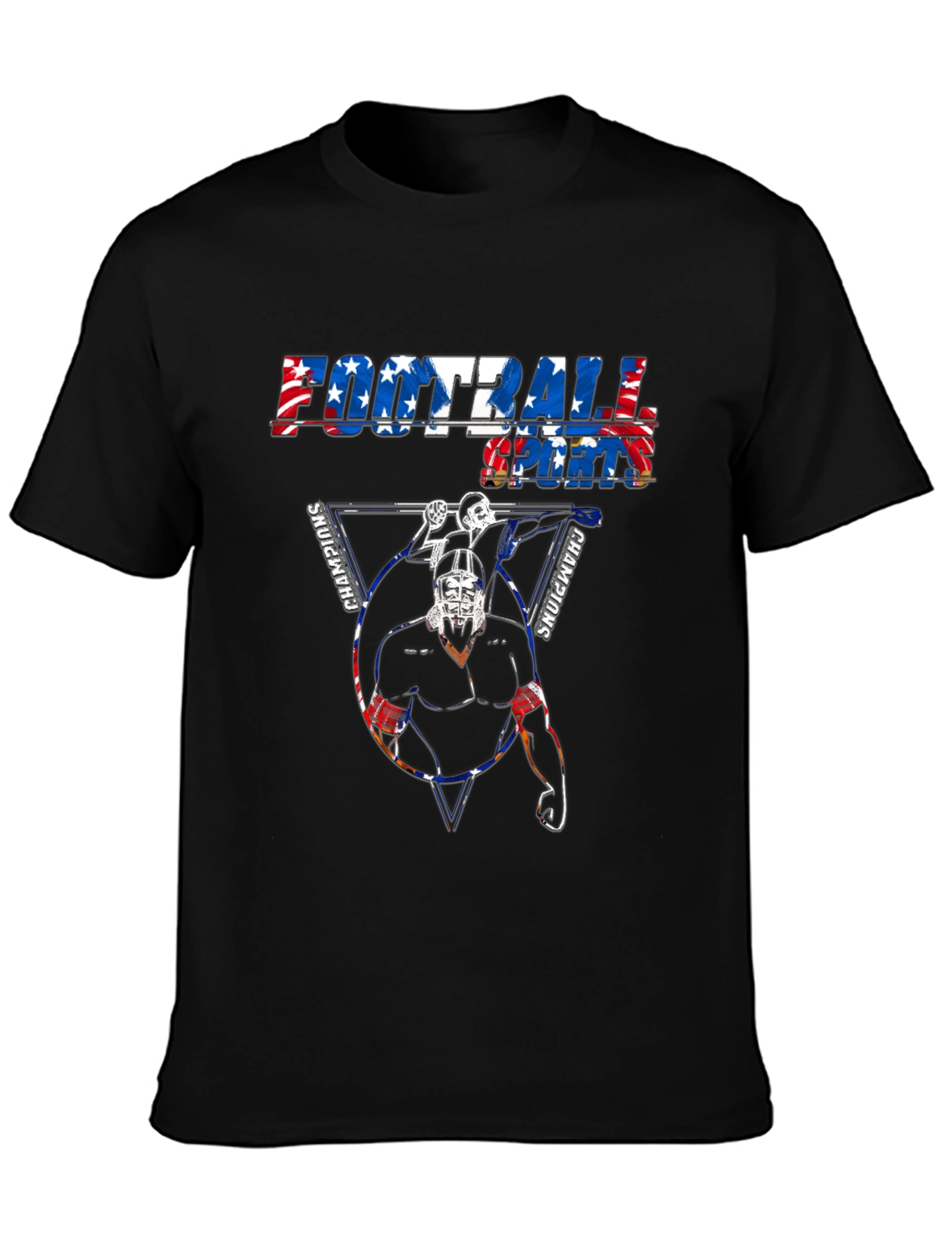 Football Sports Champions Graphic T-Shirt